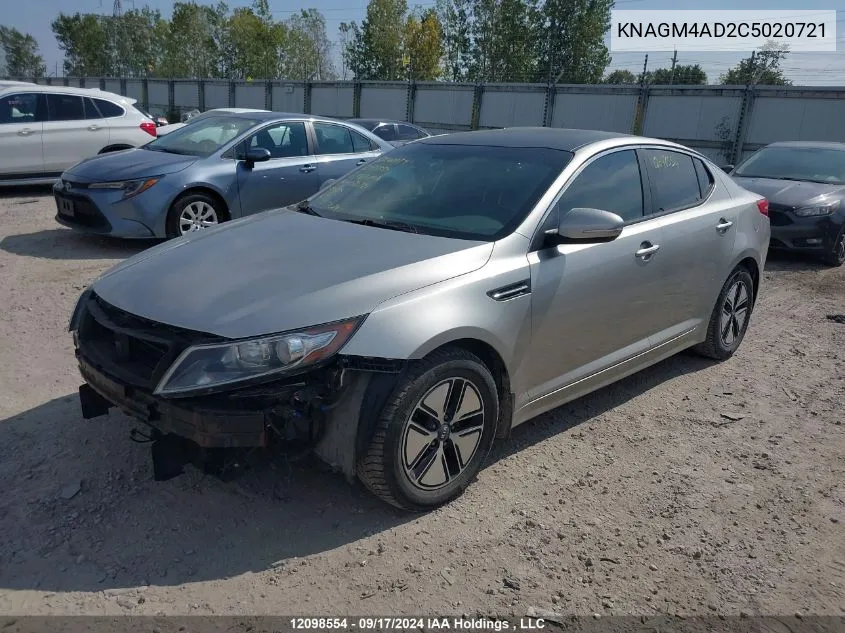 KNAGM4AD2C5020721 2012 Kia Optima