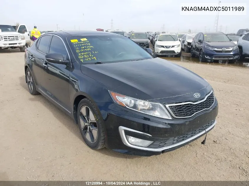 KNAGM4ADXC5011989 2012 Kia Optima