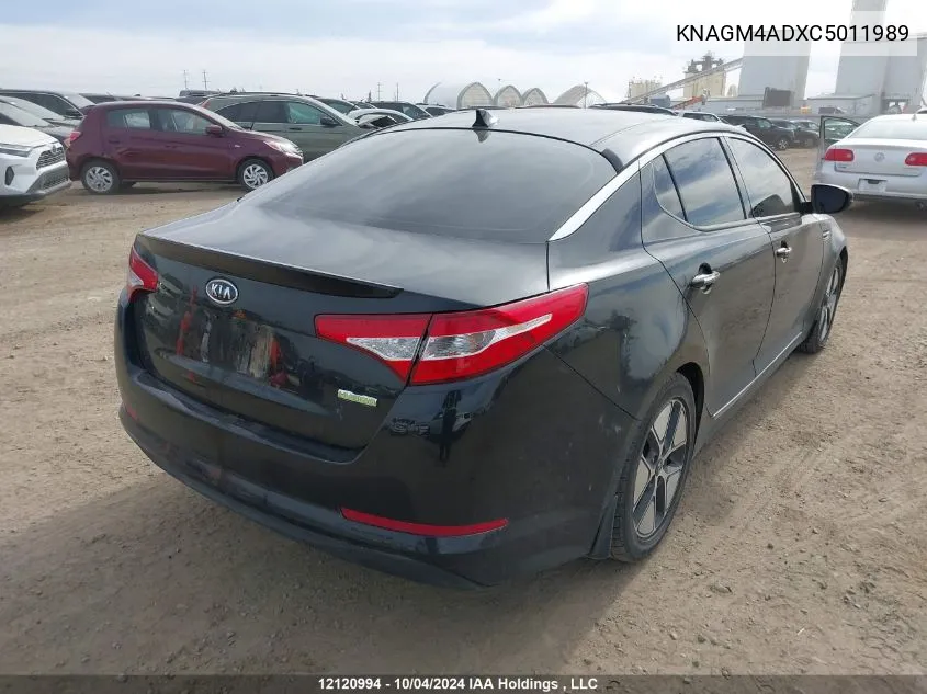 2012 Kia Optima VIN: KNAGM4ADXC5011989 Lot: 12120994