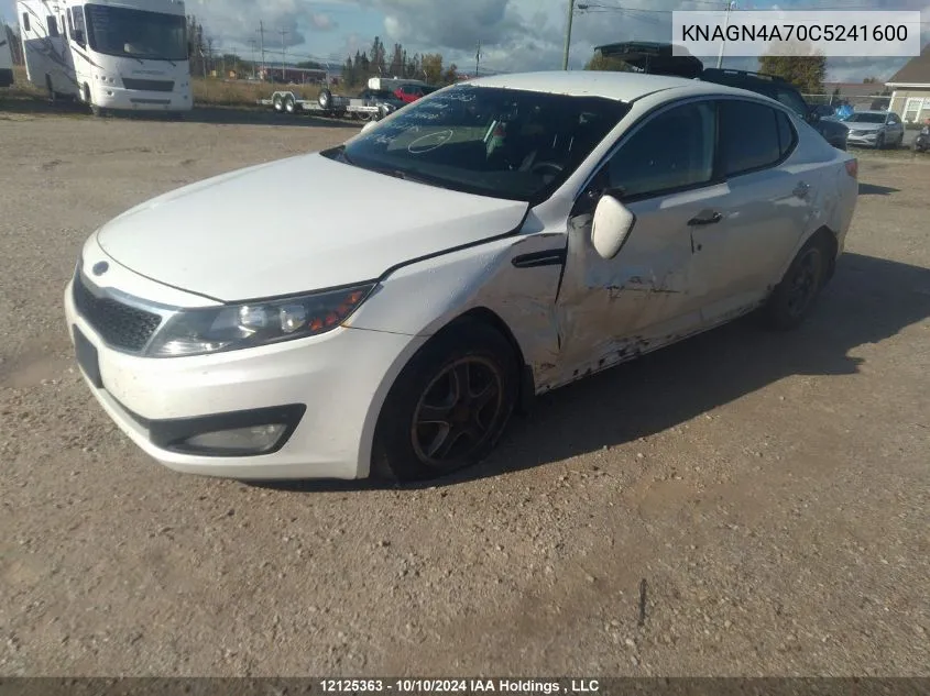 KNAGN4A70C5241600 2012 Kia Optima