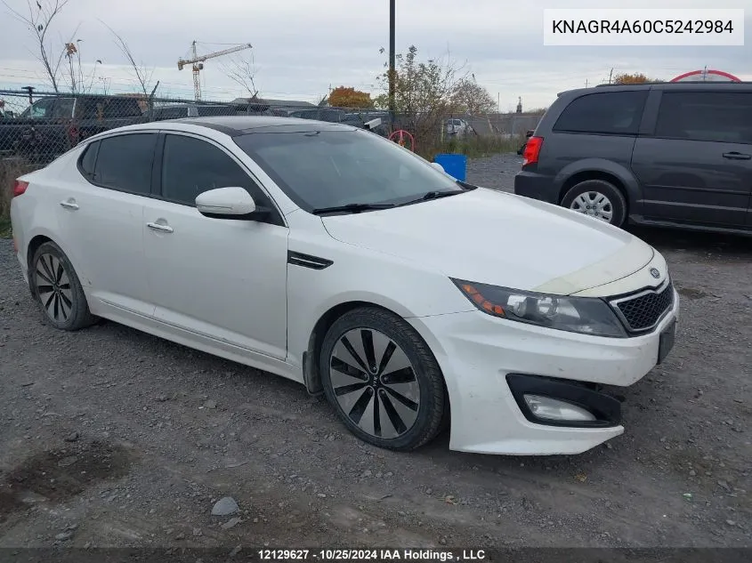 2012 Kia Optima VIN: KNAGR4A60C5242984 Lot: 12129627