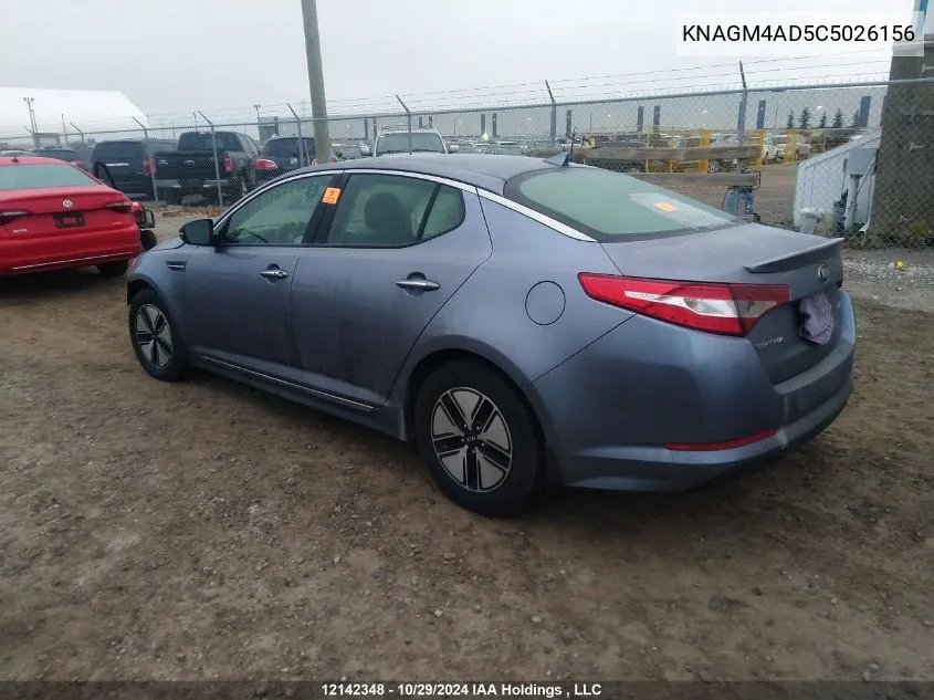 2012 Kia Optima VIN: KNAGM4AD5C5026156 Lot: 12142348