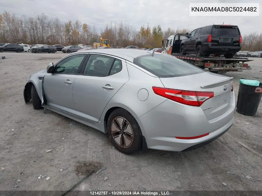 2012 Kia Optima VIN: KNAGM4AD8C5024482 Lot: 12142757