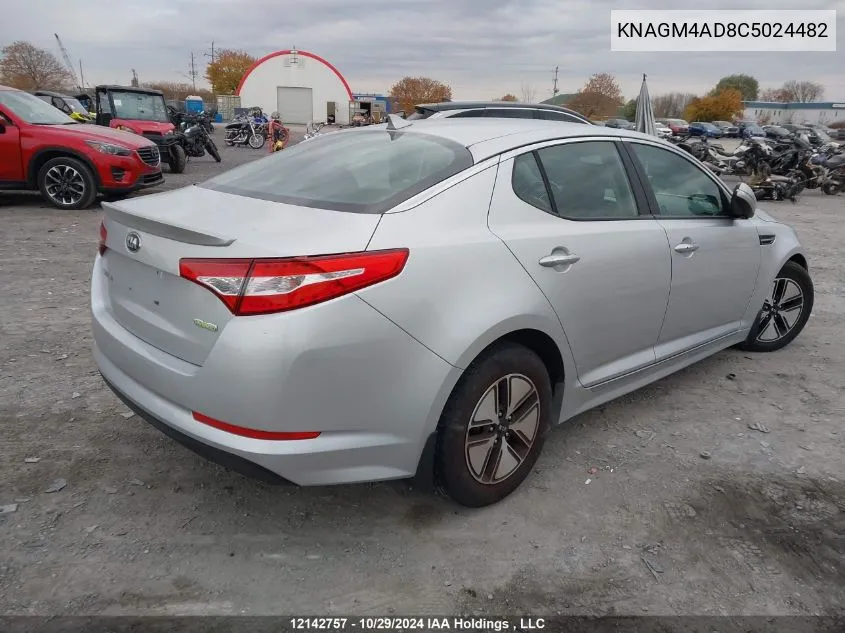 2012 Kia Optima VIN: KNAGM4AD8C5024482 Lot: 12142757