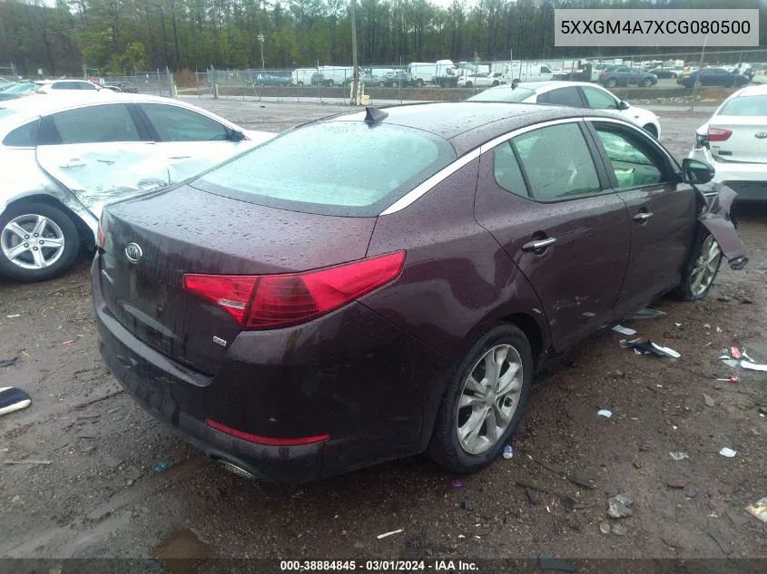 2012 Kia Optima Lx VIN: 5XXGM4A7XCG080500 Lot: 38884845