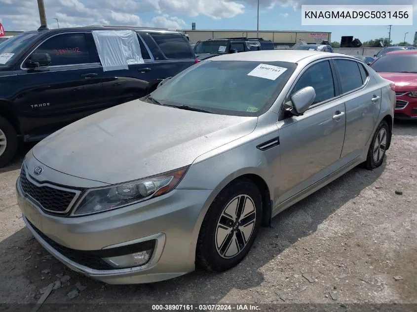 2012 Kia Optima Hybrid Ex VIN: KNAGM4AD9C5031456 Lot: 38907161