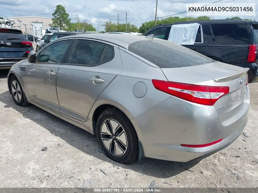 2012 Kia Optima Hybrid Ex VIN: KNAGM4AD9C5031456 Lot: 38907161