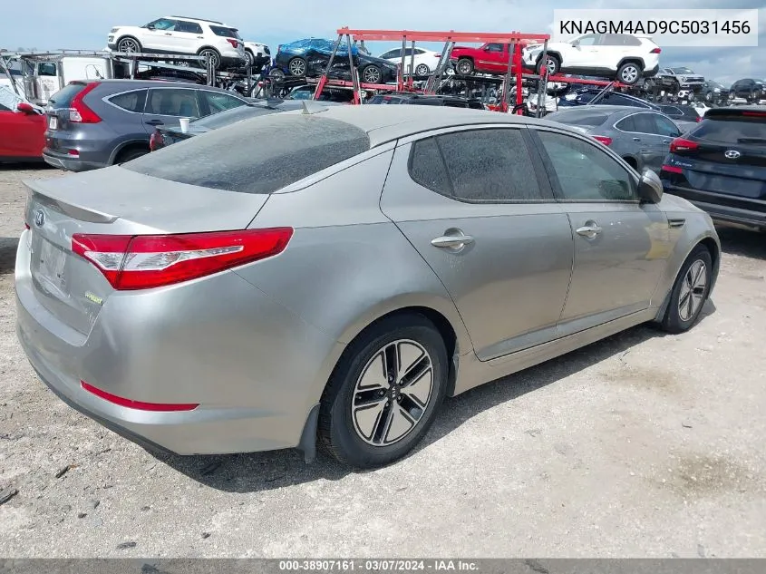 2012 Kia Optima Hybrid Ex VIN: KNAGM4AD9C5031456 Lot: 38907161