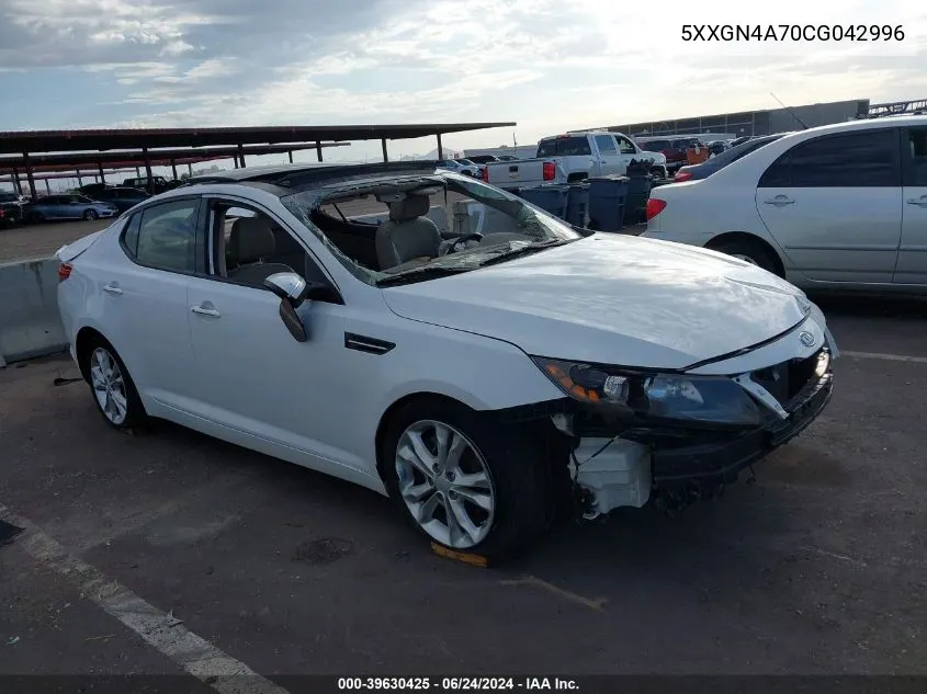 2012 Kia Optima Ex VIN: 5XXGN4A70CG042996 Lot: 39630425