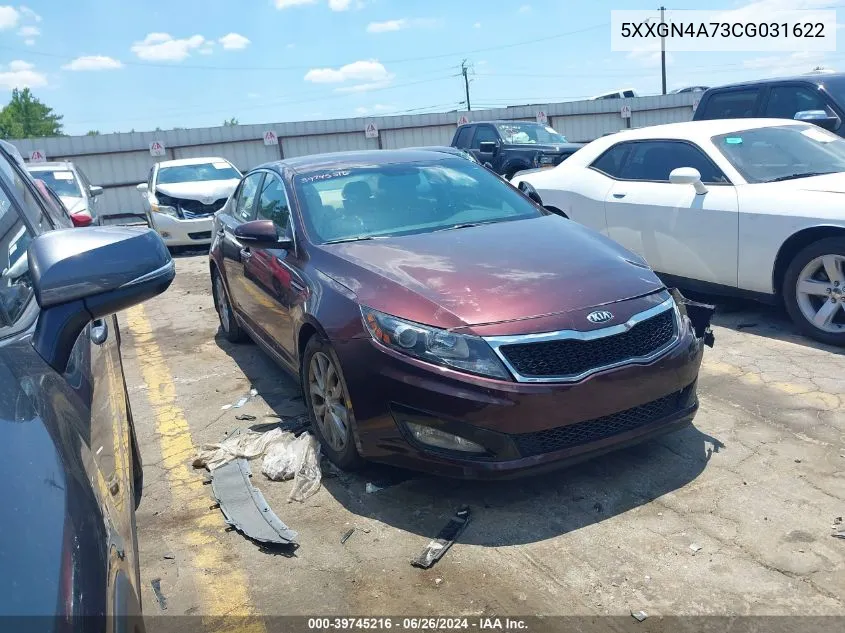 2012 Kia Optima Ex VIN: 5XXGN4A73CG031622 Lot: 39745216