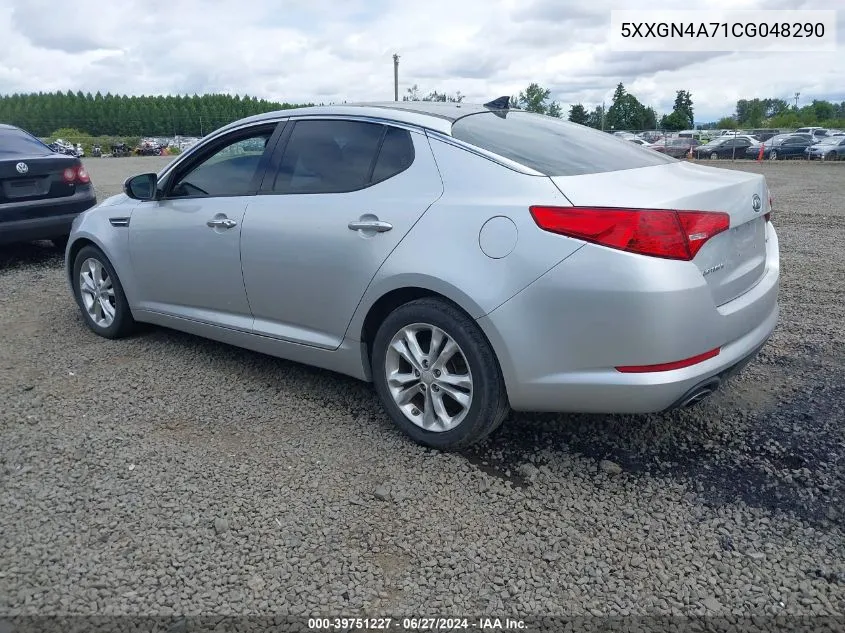 5XXGN4A71CG048290 2012 Kia Optima Ex