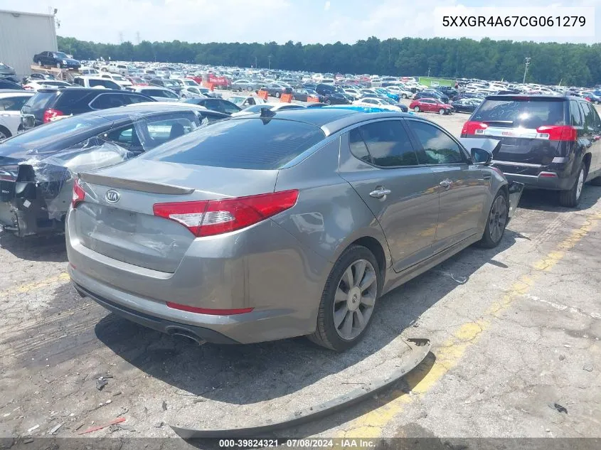 2012 Kia Optima Sx VIN: 5XXGR4A67CG061279 Lot: 39824321