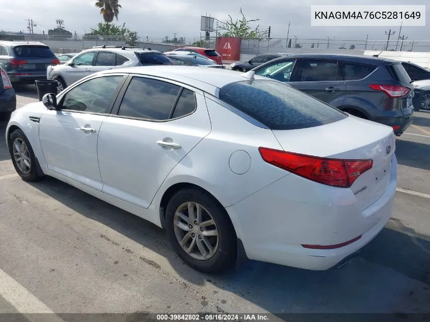 2012 Kia Optima Lx VIN: KNAGM4A76C5281649 Lot: 39842802