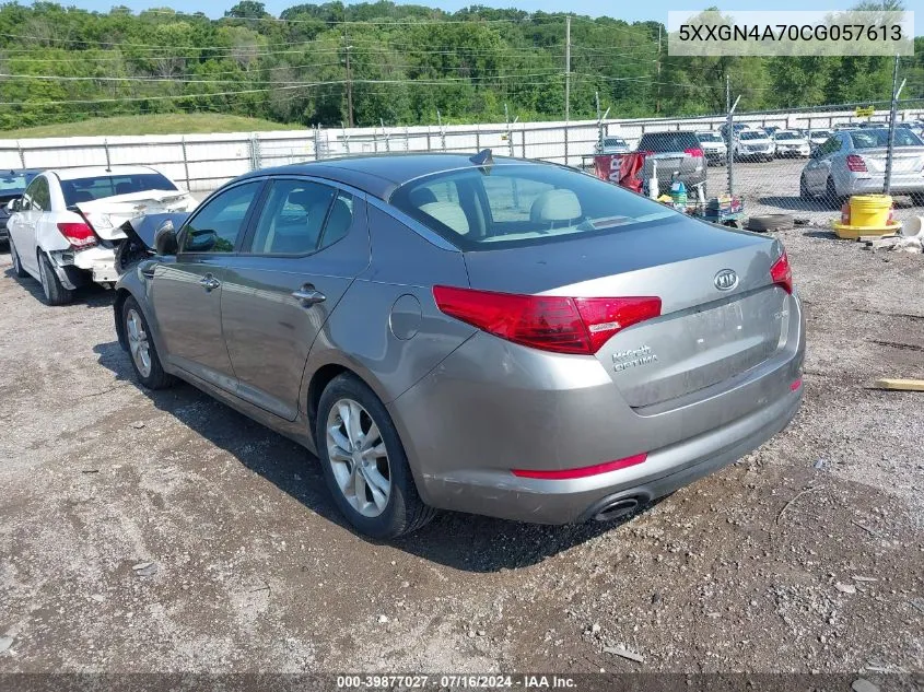 2012 Kia Optima Ex VIN: 5XXGN4A70CG057613 Lot: 39877027