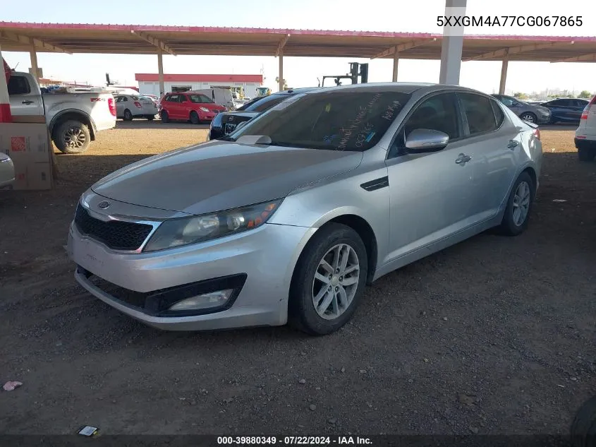 2012 Kia Optima Lx VIN: 5XXGM4A77CG067865 Lot: 39880349