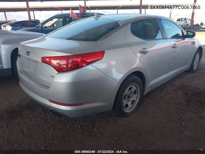 2012 Kia Optima Lx VIN: 5XXGM4A77CG067865 Lot: 39880349