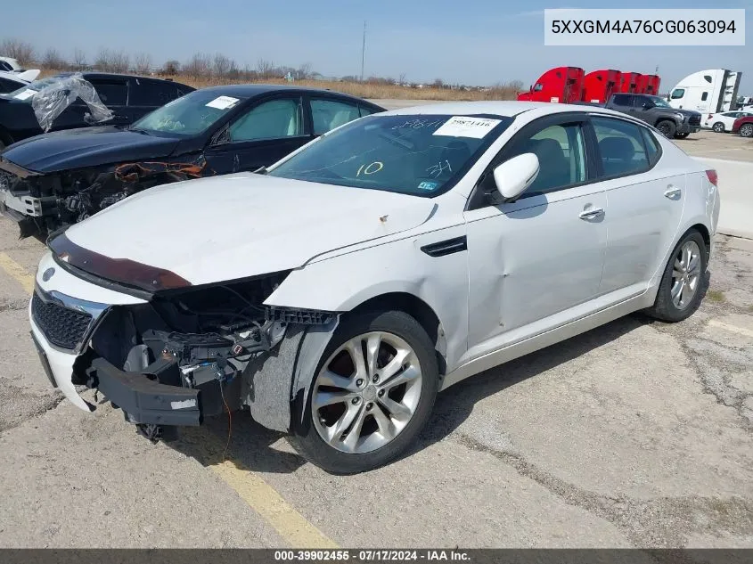 2012 Kia Optima Lx VIN: 5XXGM4A76CG063094 Lot: 39902455