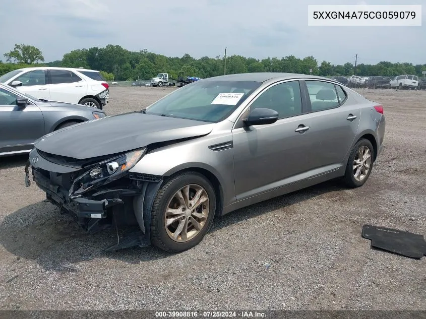 2012 Kia Optima Ex VIN: 5XXGN4A75CG059079 Lot: 39908816