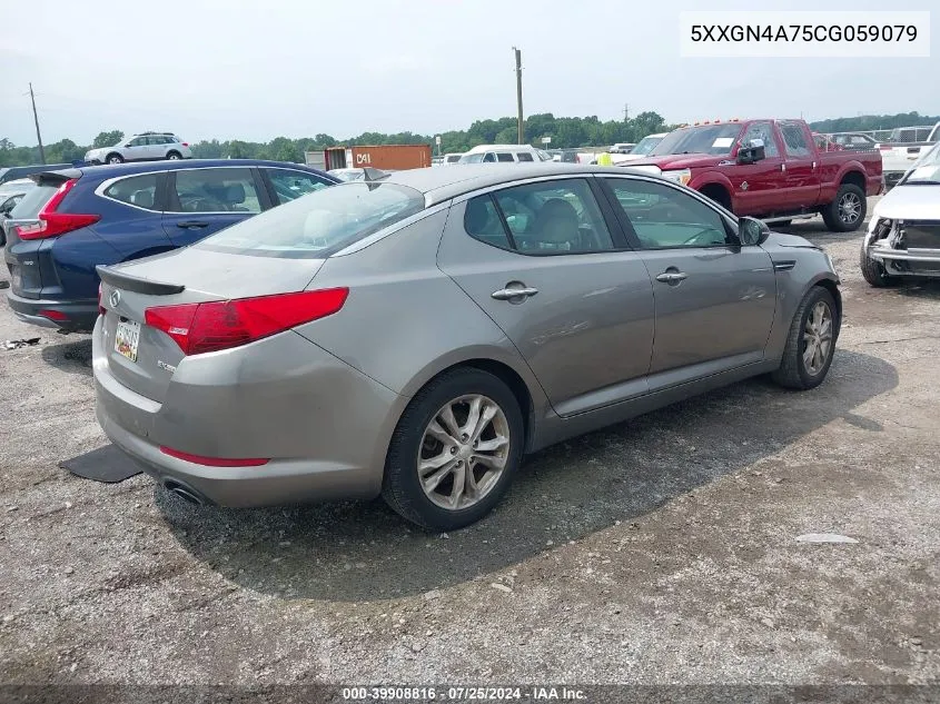 2012 Kia Optima Ex VIN: 5XXGN4A75CG059079 Lot: 39908816