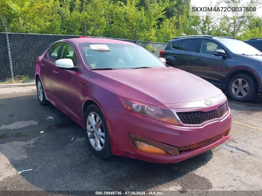 2012 Kia Optima Lx VIN: 5XXGM4A72CG037608 Lot: 39946736