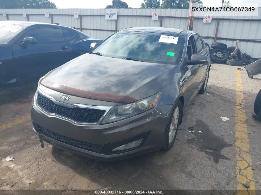 2012 Kia Optima Ex VIN: 5XXGN4A74CG067349 Lot: 40032716