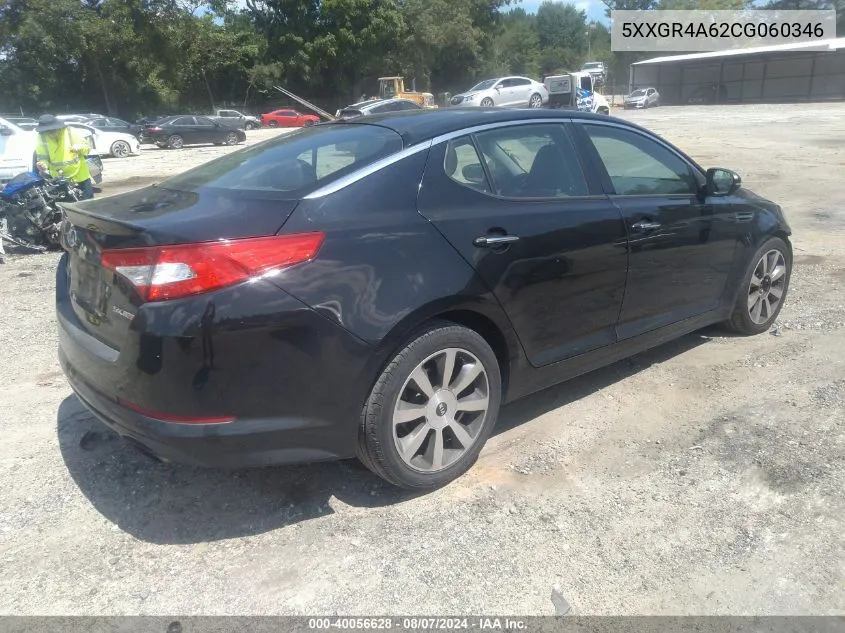 2012 Kia Optima Sx VIN: 5XXGR4A62CG060346 Lot: 40056628