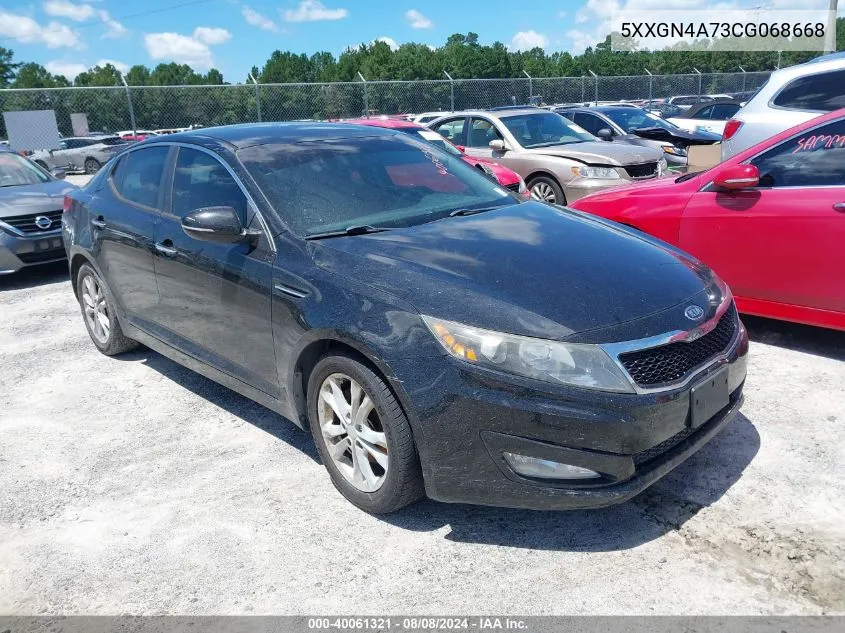 2012 Kia Optima Ex VIN: 5XXGN4A73CG068668 Lot: 40061321