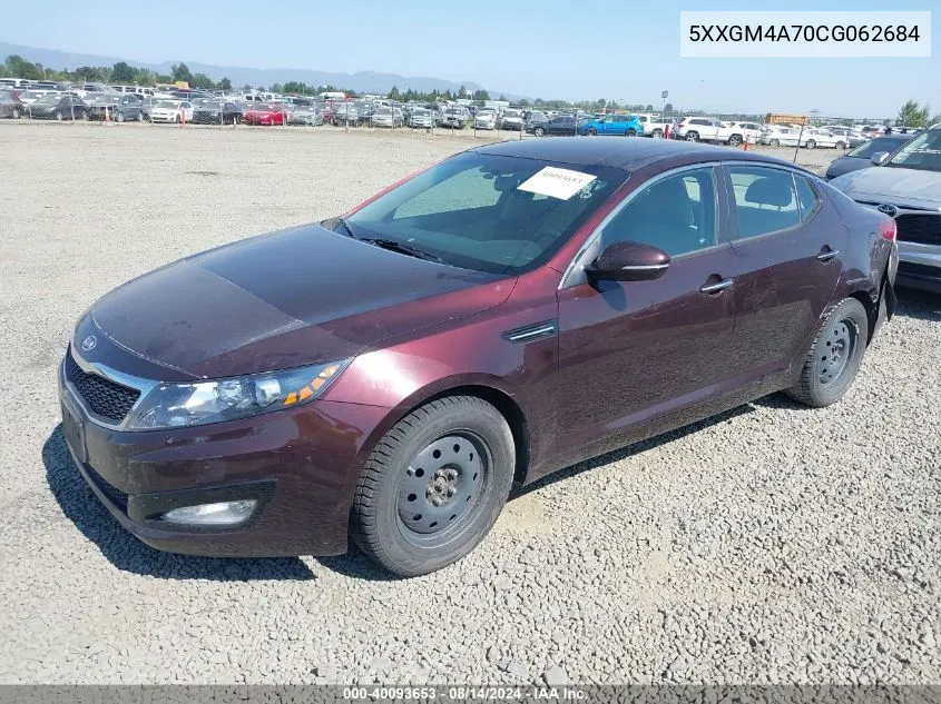 2012 Kia Optima Lx VIN: 5XXGM4A70CG062684 Lot: 40093653