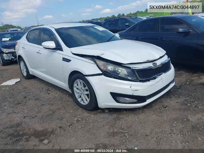 2012 Kia Optima Lx VIN: 5XXGM4A74CG044897 Lot: 40098165