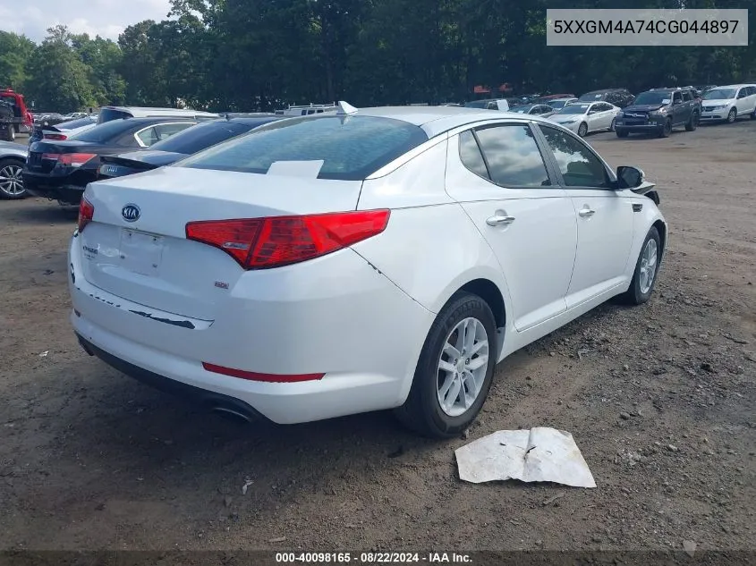 5XXGM4A74CG044897 2012 Kia Optima Lx