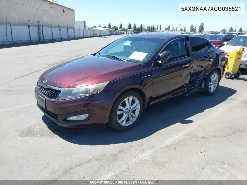 2012 Kia Optima Ex VIN: 5XXGN4A7XCG035621 Lot: 40108690