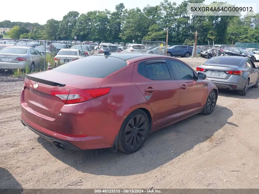 5XXGR4A64CG009012 2012 Kia Optima Sx