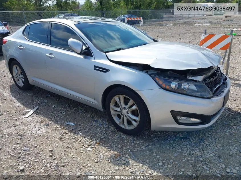 2012 Kia Optima Ex VIN: 5XXGN4A76CG038497 Lot: 40125051