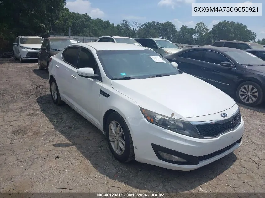 5XXGM4A75CG050921 2012 Kia Optima Lx