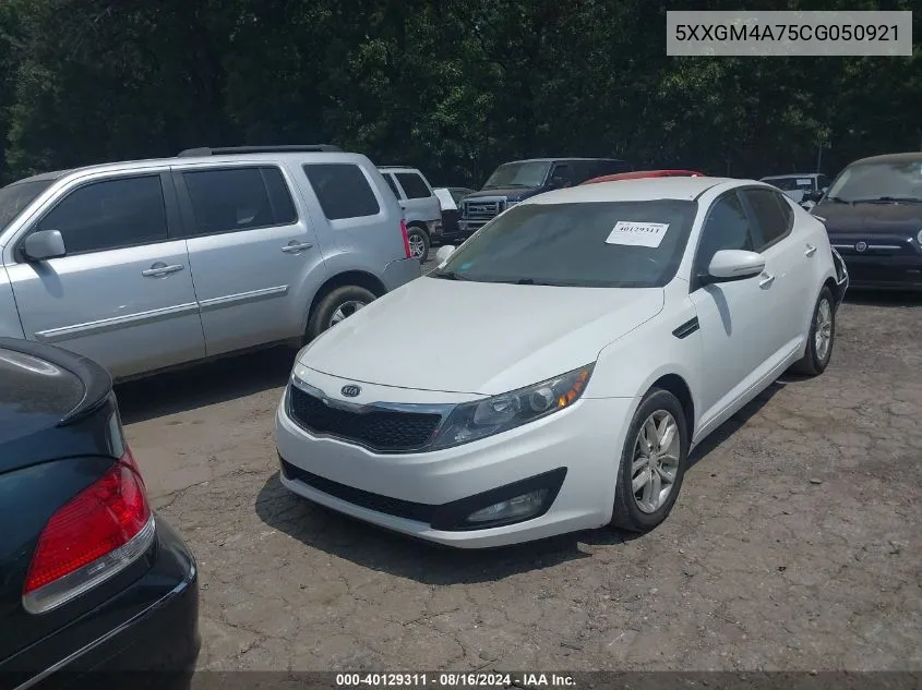 2012 Kia Optima Lx VIN: 5XXGM4A75CG050921 Lot: 40129311