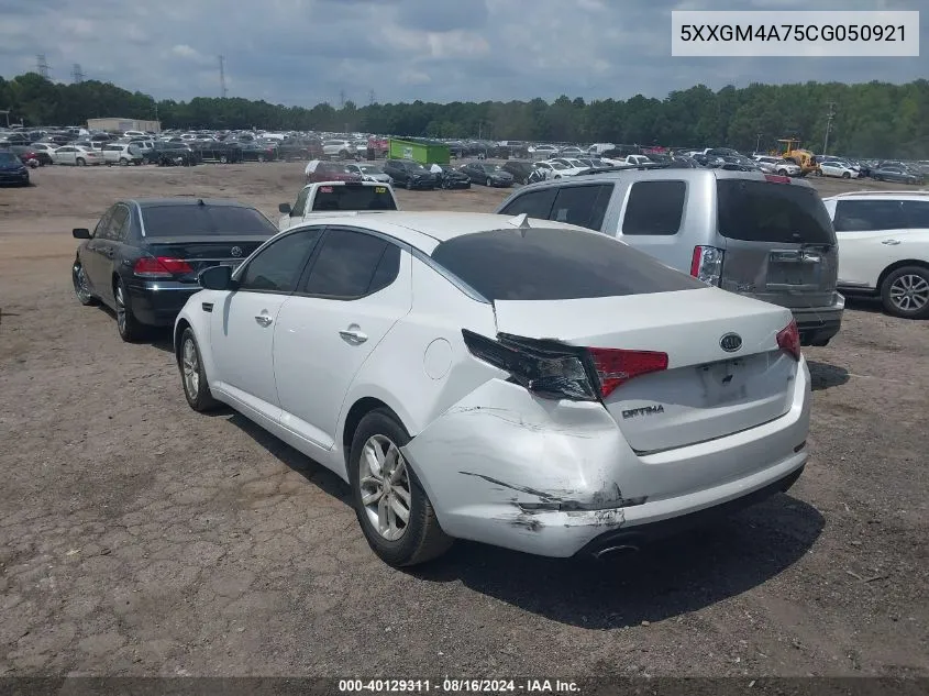 5XXGM4A75CG050921 2012 Kia Optima Lx