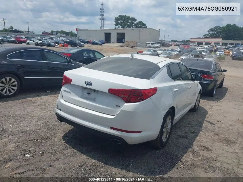 2012 Kia Optima Lx VIN: 5XXGM4A75CG050921 Lot: 40129311