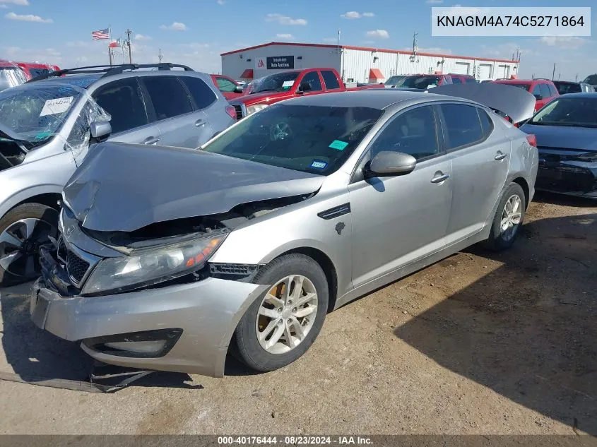 2012 Kia Optima Lx VIN: KNAGM4A74C5271864 Lot: 40176444