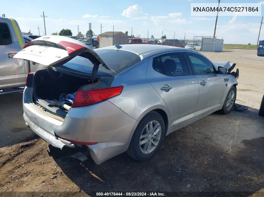 2012 Kia Optima Lx VIN: KNAGM4A74C5271864 Lot: 40176444