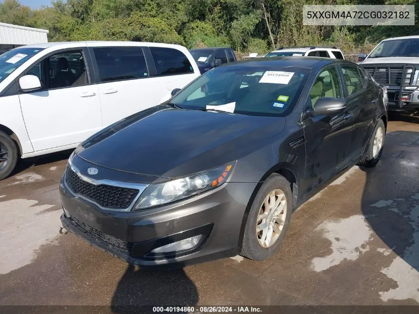 2012 Kia Optima Lx VIN: 5XXGM4A72CG032182 Lot: 40194860