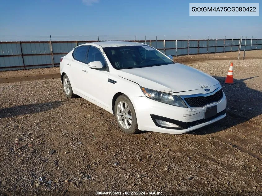 2012 Kia Optima Lx VIN: 5XXGM4A75CG080422 Lot: 40198691