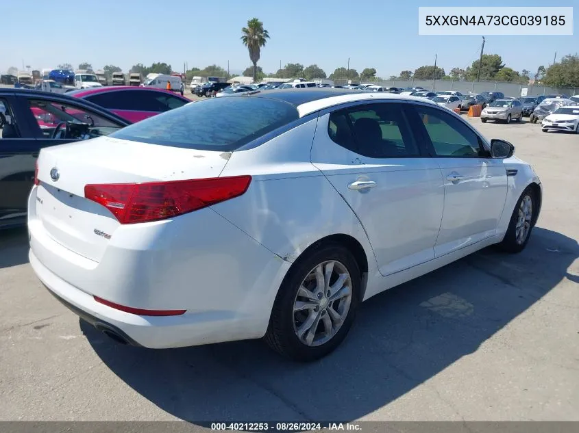 2012 Kia Optima Ex VIN: 5XXGN4A73CG039185 Lot: 40212253