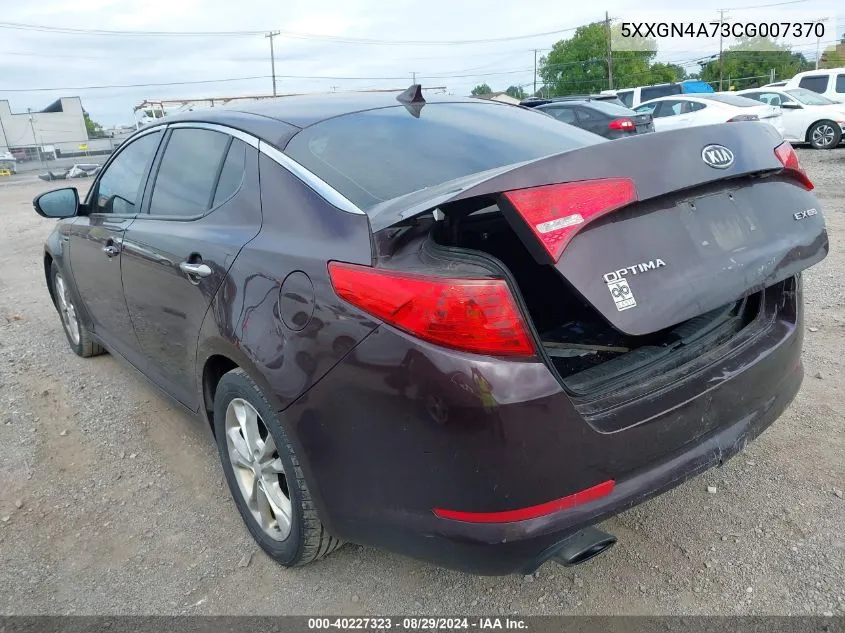 5XXGN4A73CG007370 2012 Kia Optima Ex