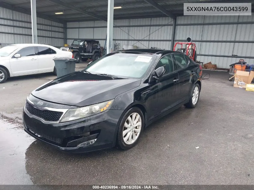 2012 Kia Optima Ex VIN: 5XXGN4A76CG043599 Lot: 40236994