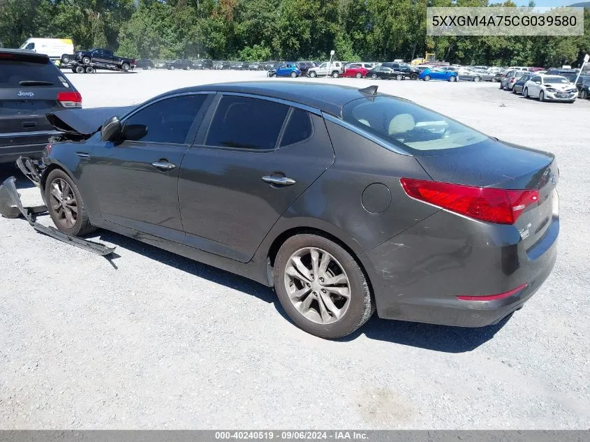 2012 Kia Optima Lx VIN: 5XXGM4A75CG039580 Lot: 40240519