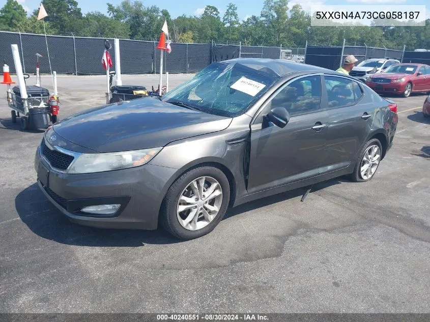 2012 Kia Optima Ex VIN: 5XXGN4A73CG058187 Lot: 40240551