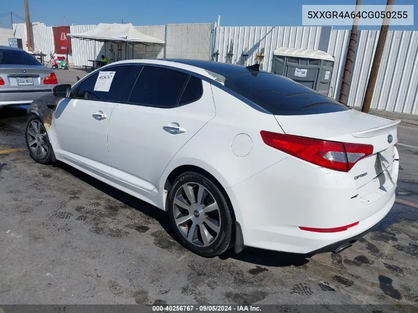 2012 Kia Optima Sx VIN: 5XXGR4A64CG050255 Lot: 40256767