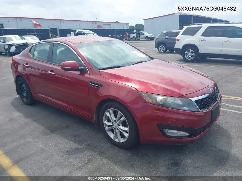 2012 Kia Optima Ex VIN: 5XXGN4A76CG048432 Lot: 40259491