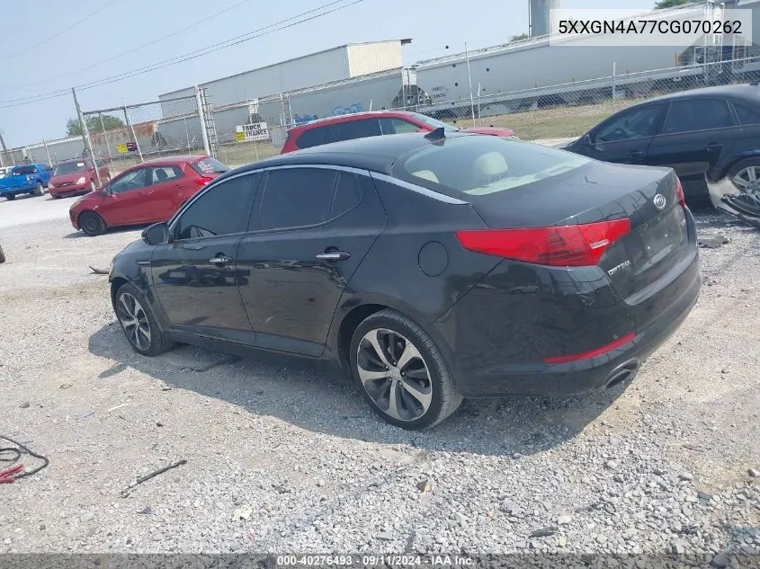 2012 Kia Optima Ex VIN: 5XXGN4A77CG070262 Lot: 40276493