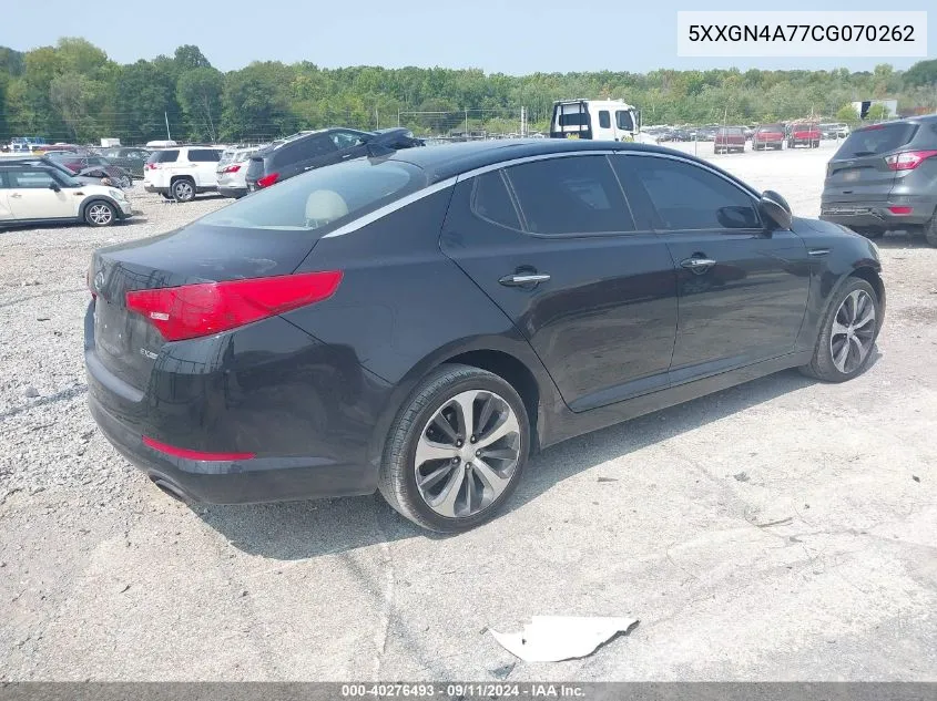 2012 Kia Optima Ex VIN: 5XXGN4A77CG070262 Lot: 40276493